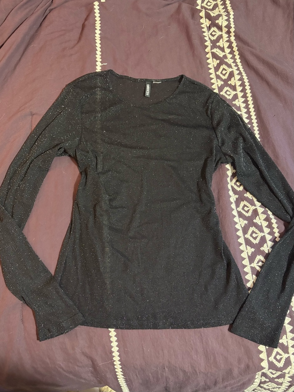 Sheer Black Top
